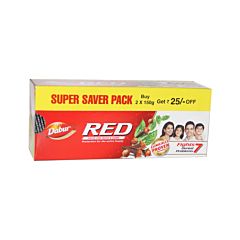 Dabur red tooth paste 150g + 150 gm / 300gms